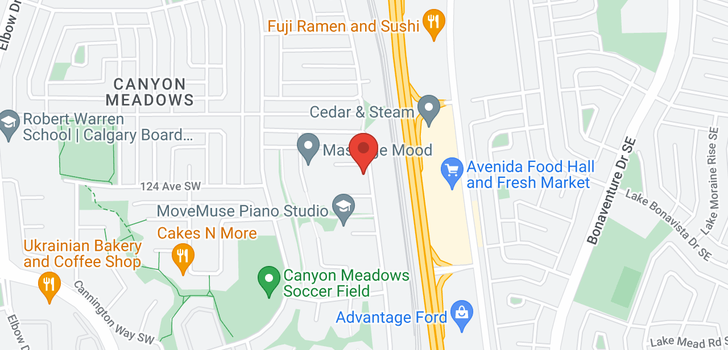 map of 631 CANTRELL DR SW